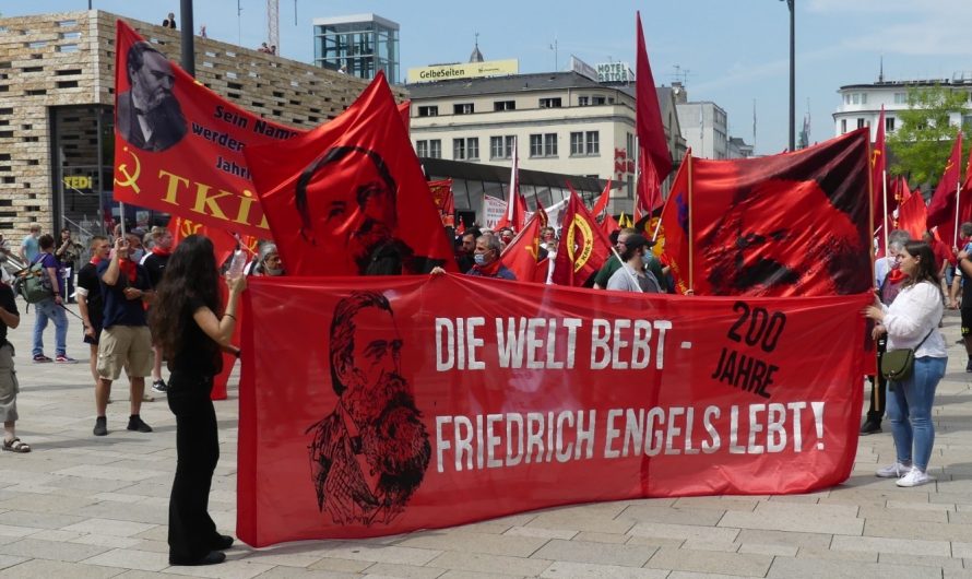 Kämpferische „200 Jahre Friedrich Engels“ Demonstration in Wuppertal