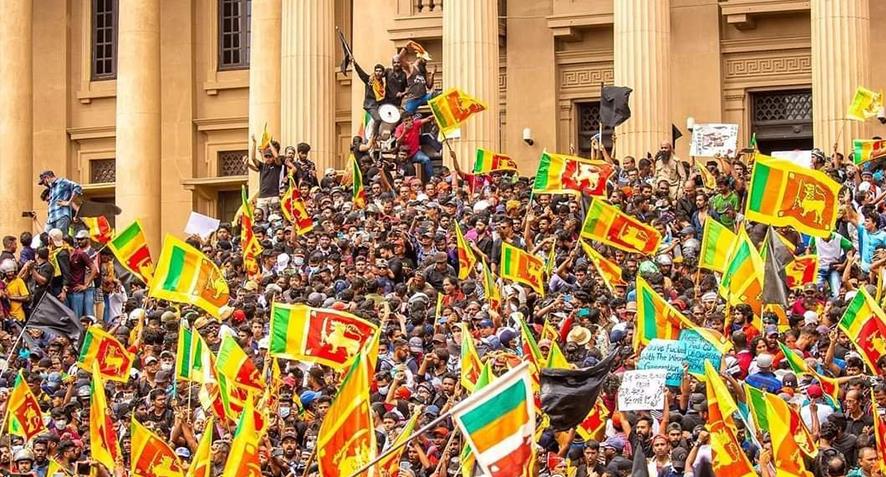 Der Palast des Diktators in Sri Lanka wird gestürmt