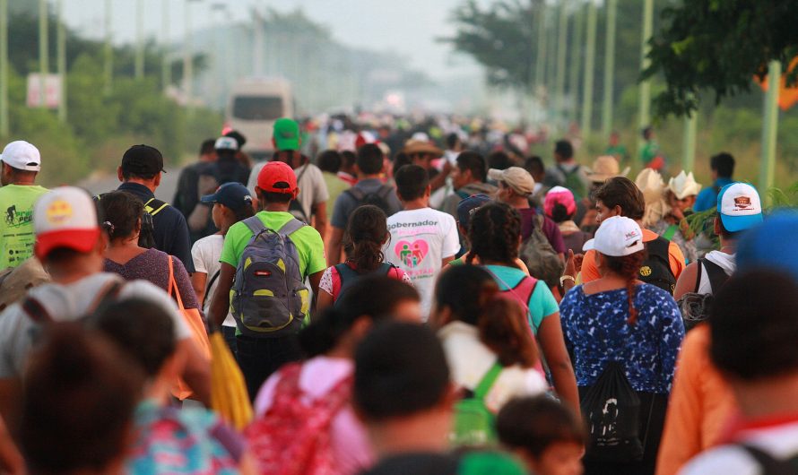 Migrantenkarawane auf dem Weg in die USA