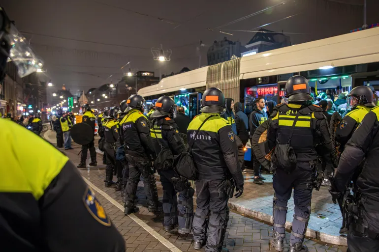 Israelische Hooligans in Amsterdam 