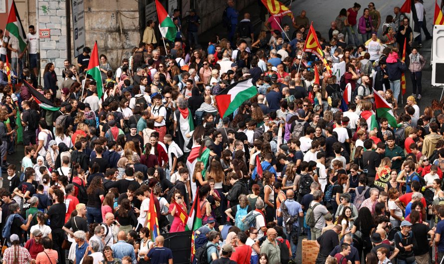 Generalstreiks und Proteste für Gaza in Italien